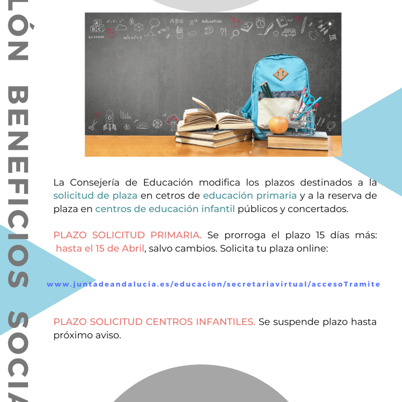 Imagen de Solicitud plaza educación primaria (mar 2020)