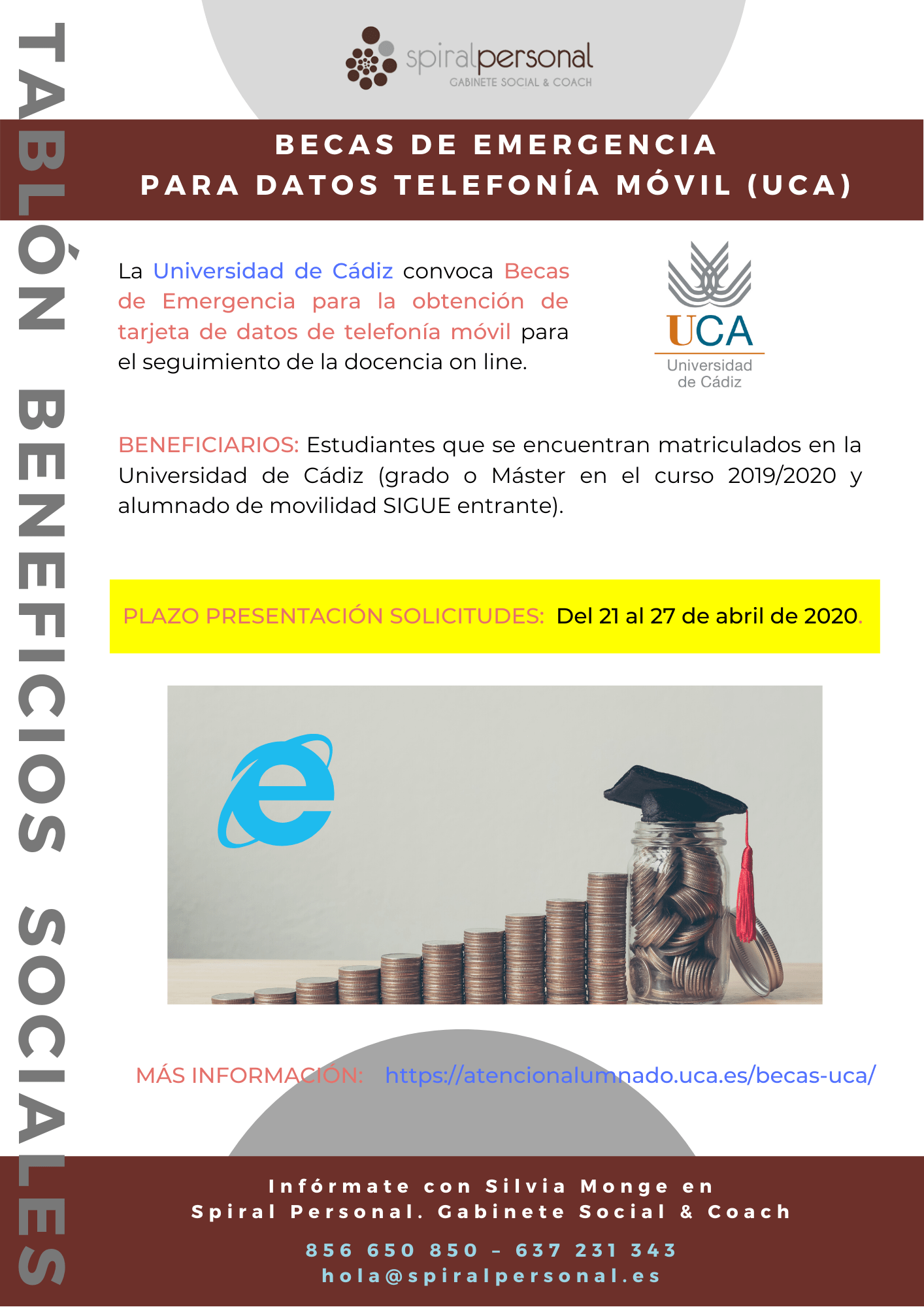 Imagen de Becas uca datos telefónía móvil