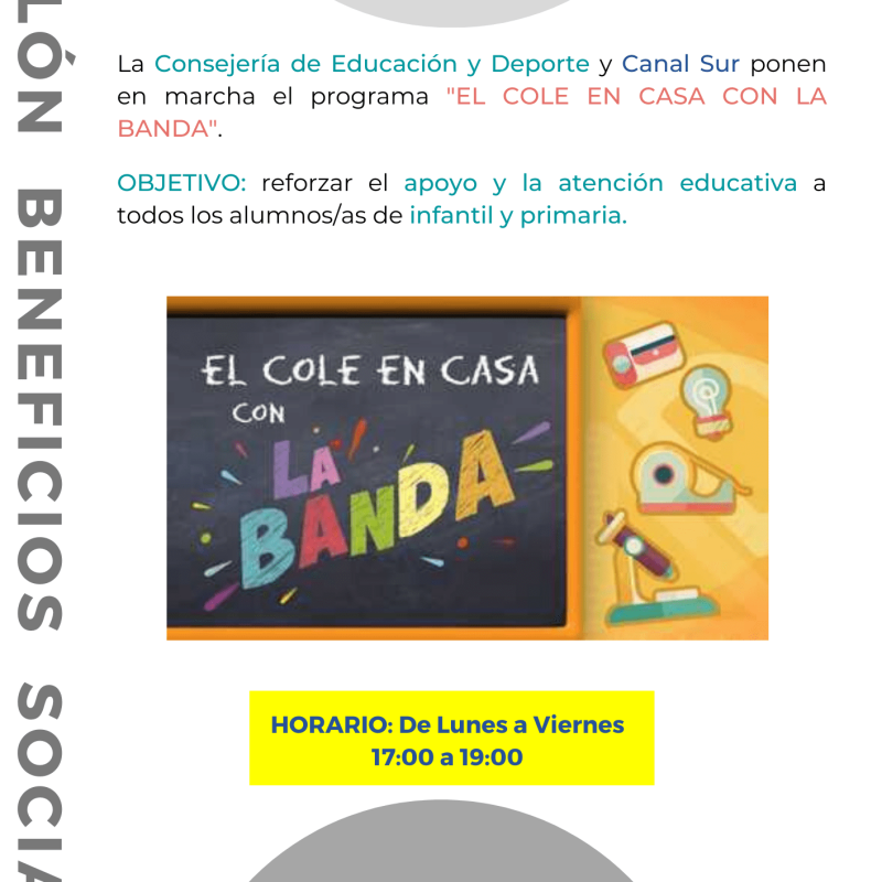 Imagen de El cole en casa con la banda